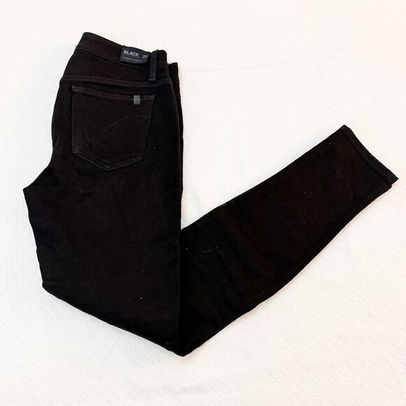 Joe's Black Collection Leather Patch Denim Skinny Jeans Size 27 - Picture 8 of 8